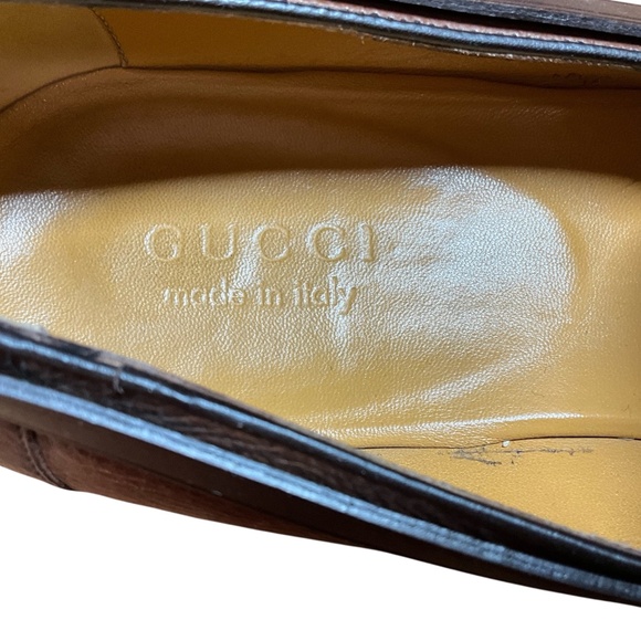 GUCCI Men’s Gradient Brown Loafers 10D - Picture 6 of 8